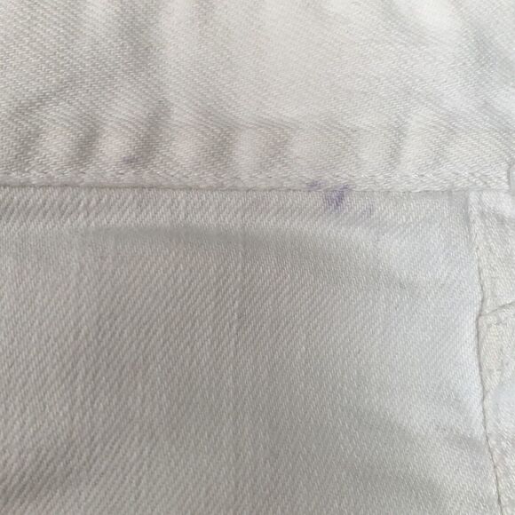 J. Crew White Denim Cuffed Shorts Size 24 - Picture 6 of 6